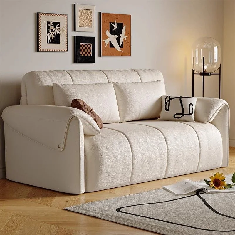 Popular Modern Smart Electric 2 Seater Sofa Bed Luxury Voice Remote Control Intelligent Sofa Bed Couch For Small Living Room
