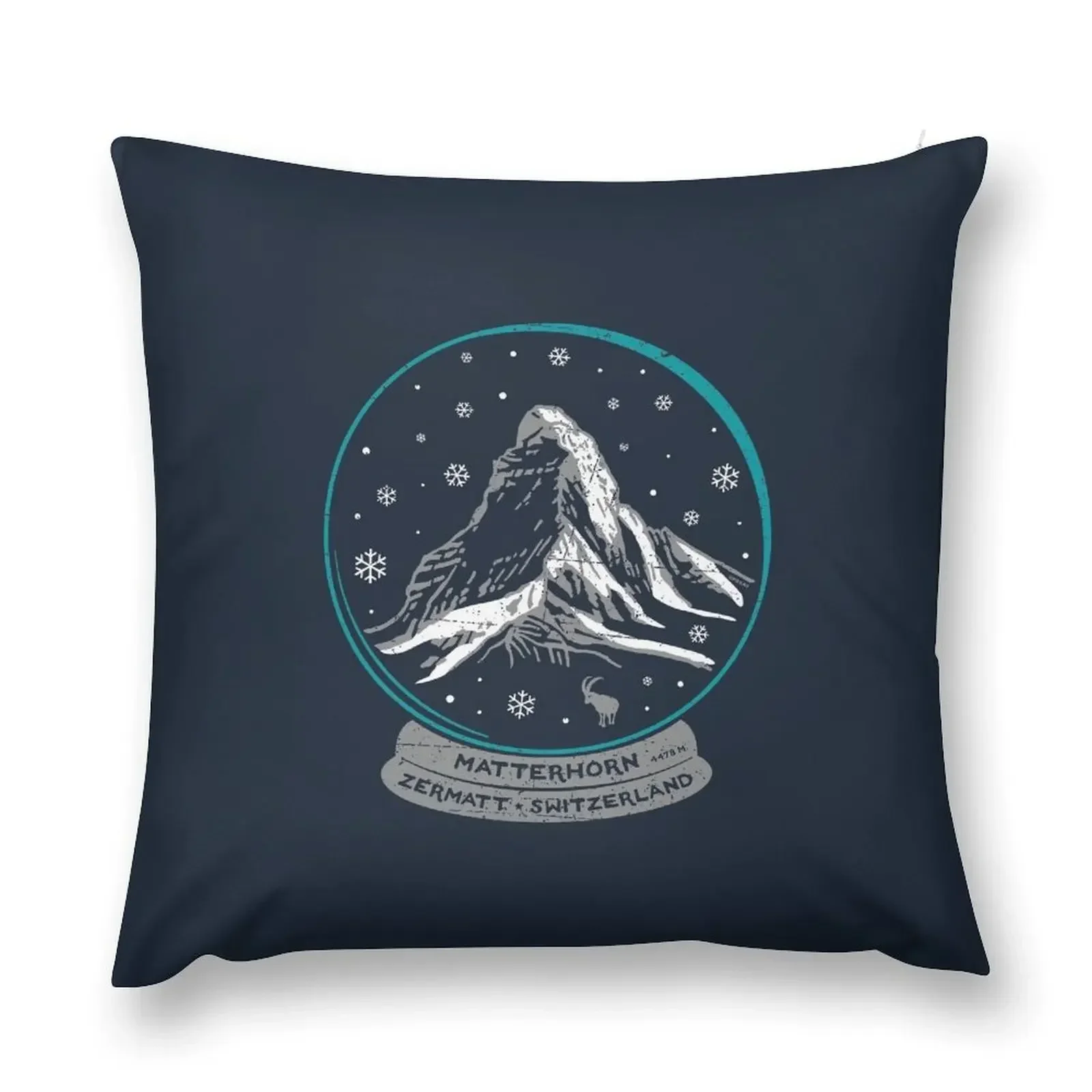 Snow Globe Matterhorn Throw Pillow Pillowcases Bed Cushions Cushion Cover Set Sofa Cushion Cover pillow