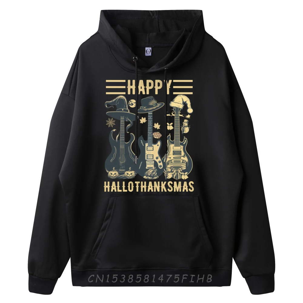 Halloween Thanksgiving Christmas Happy HalloThanksMas Guitar 3XL Men Clothing Man Luxury Designer Tshirts Harajuku