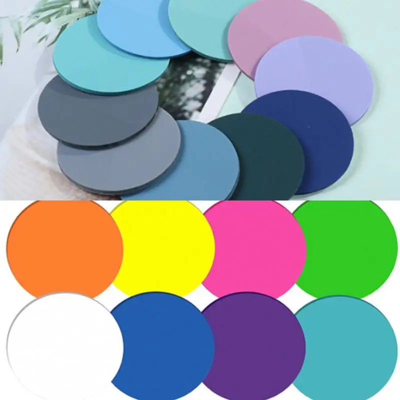 منصات مستديرة ذاتية اللصق ، لاصقة ملونة زاهية ، وسادات ملونة ، لوحة قوية ، 360 قطعة