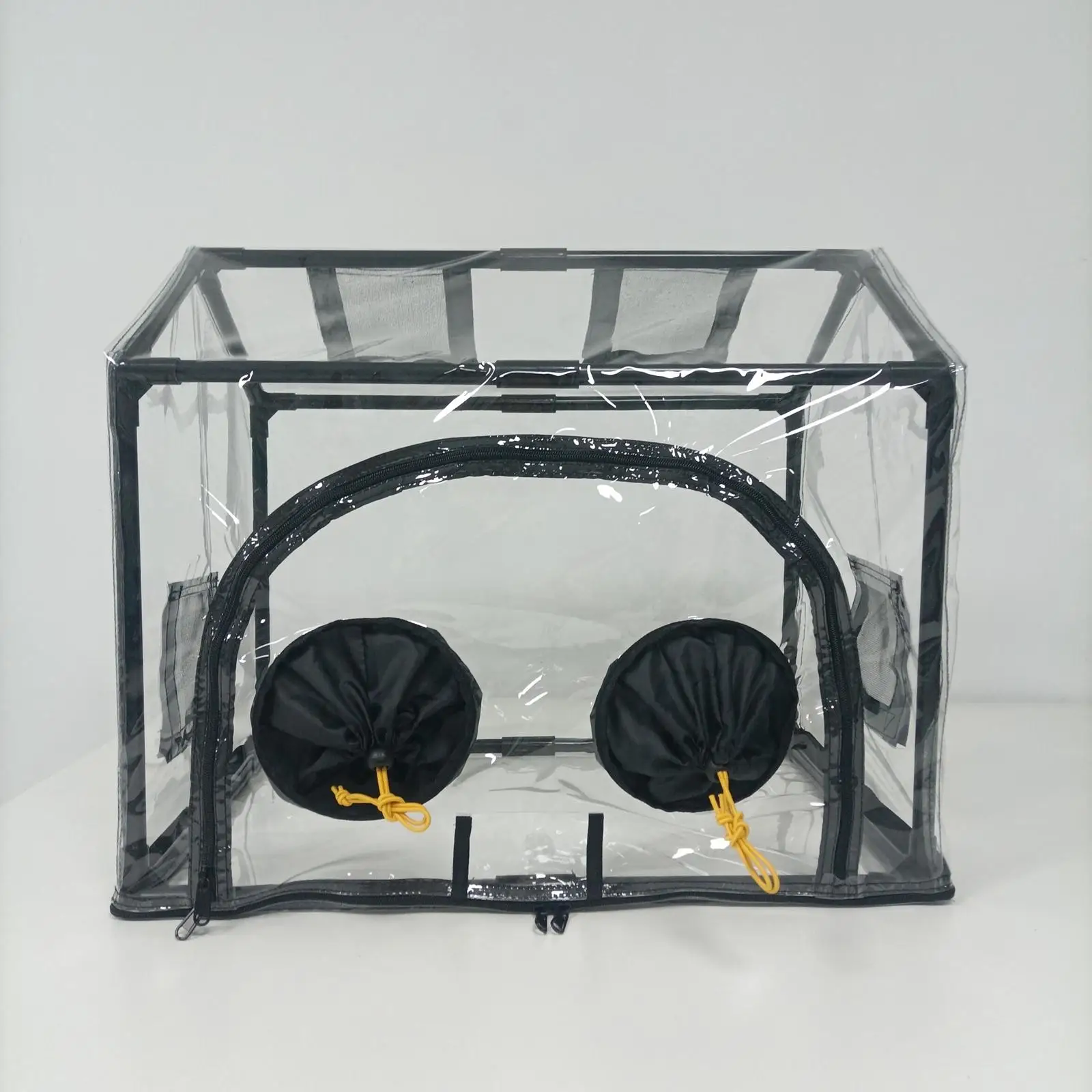 

Garden Mushroom Cultivation Bag PVC Planter Box with Plug Filters Small Greenhouse for Vegetables and Flower Nursery