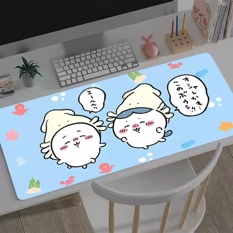 Mouse Pad Large Chiikawa Anti-Slip Rubber Gaming MousePad Durable Desk Pad for Office and Gaming PC carpet gift Anime Mousepad
