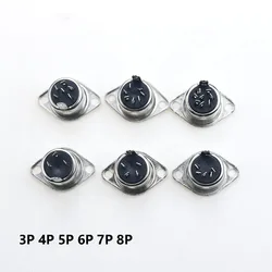 1PCS S Terminal Connector Female Socket Mount Chassis adapter  3/4/5/6/7/8 Pin Keyboard Plug DIN SOLDER MIDI cable