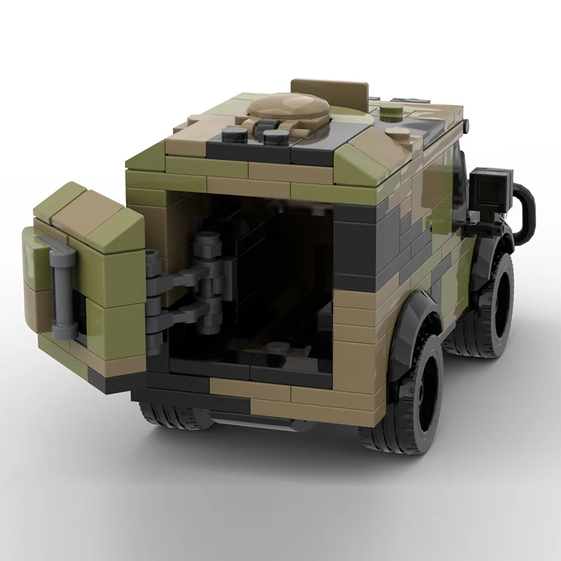 ชุดตัวต่อโมเดลรถทหารกองทัพ MOC อุปกรณ์สงคราม เทคโนโลยีแบบโมดูลาร์ ของขวัญวันหยุด ประกอบเอง ของเล่นเด็ก
