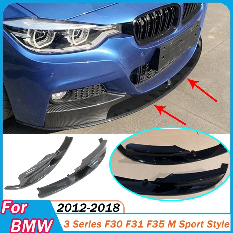 

Для BMW 3 серии F30 F31 F35 2012-2018 M спортивный автомобильный передний бампер, сплиттер, спойлер, диффузор, защитная крышка, комплект кузова, внешний вид