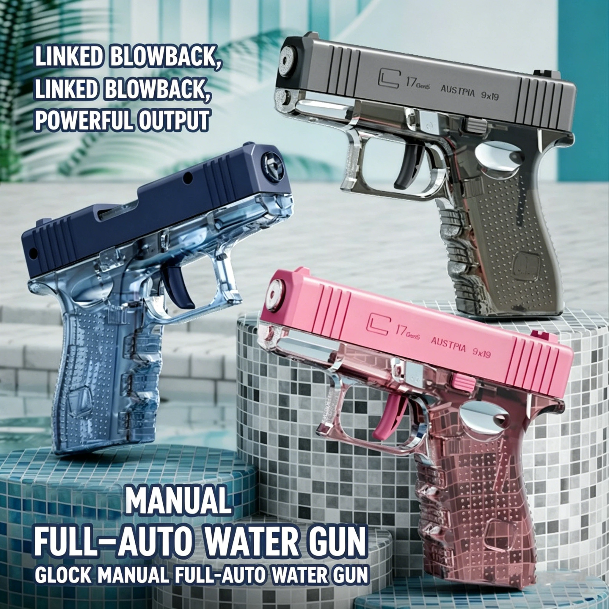 Hot Mini Desert Eagle Mechanical Continuous Firing Water Gun Small Pistol Summer Outdoor Beach Poor Toy Shoot Water Gun for Kids view 6