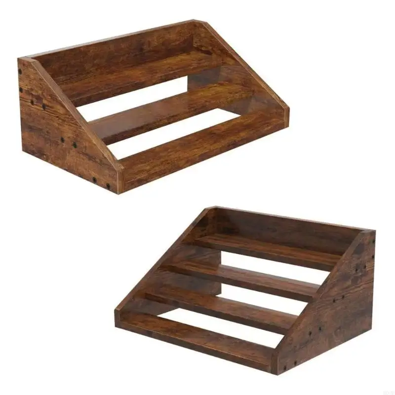 Seasoning Holder 3 Level Kitchen Countertop Storage Shelf For Bottles And Jars B03E