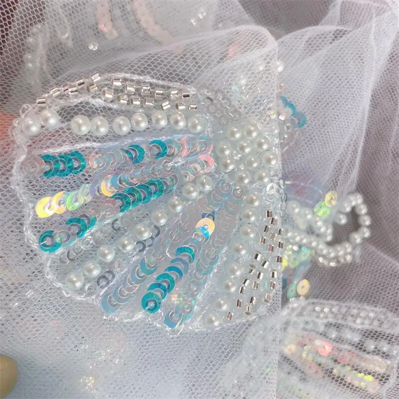 16 Stück. Perlen-Meerjungfrau-Applikation für Kinderkleidungsdekoration, Jakobsmuschel, Muschel, Seepferdchen-Patch, 3D, DIY, neues Produkt, RS24017 – Detail 4
