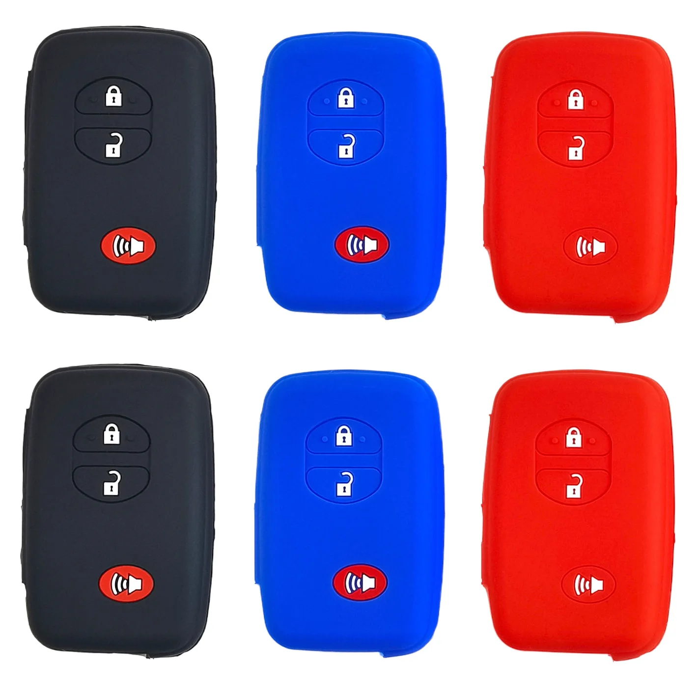 Suitable for Toyota Cruiser remote control 3-button key case Land Cruiser Prius 86 car silicone key case key cover