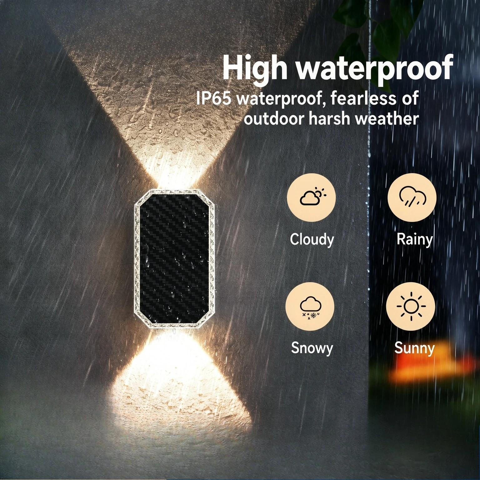 Solar RGBW Wall Washer Light IP65 Waterproof Rainbow Ambient Spotlight Villa Courtyard Garden Outdoor Decor Lamp