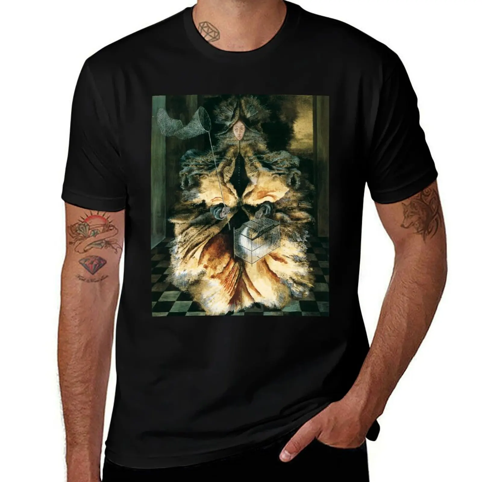 

Star Catcher, by Remedios Varo T-Shirt t shirts for man graphic funny t shirt personalised cotton tshirt 100% T-Shirt
