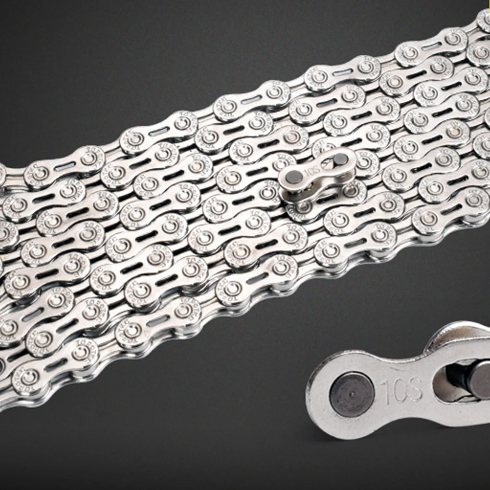 

9 Speed Bike Chain Hollow 116L Road Chains Link Connector Easy Install Forging Grey Chain Bike Link Connector