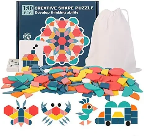 

Puzzle Clever Board Toy Building Blocks DIY Constructions Decorations Collection Creative Gift Wood Toys Puzzles Children Games
