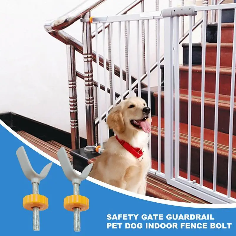 

Banister Baby Gate Adapter Baby Gate Screws Replacement Y-Bolt Adjustable Extension Protectors Set Of 2 For Toddler Puppy Kid