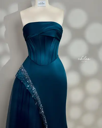 Imagen 2 del producto Vestido de fiesta exquisito personalizado con lentejuelas, vestidos de noche plisados sin mangas hasta el suelo para banquete, vestidos formales de fiesta para ocasiones múltiples