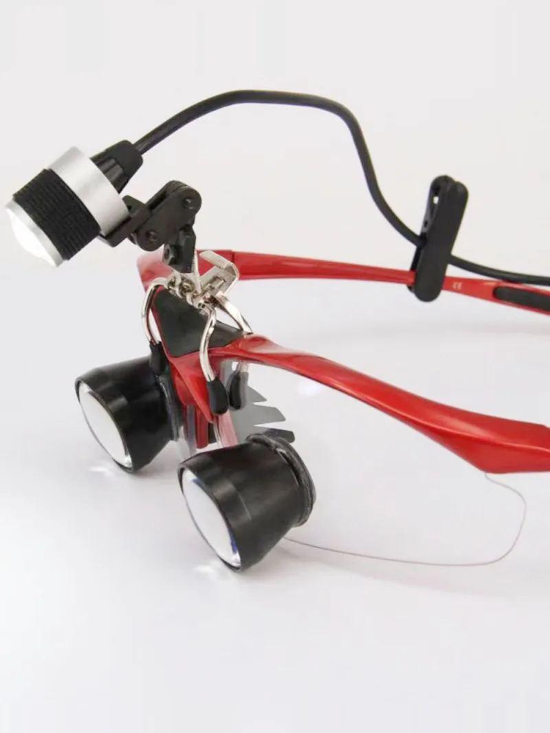 Ultralight TTL 2.5X Magnifying Glass Perspective Glasses with & AXSL Rechargeable LED Headlamp