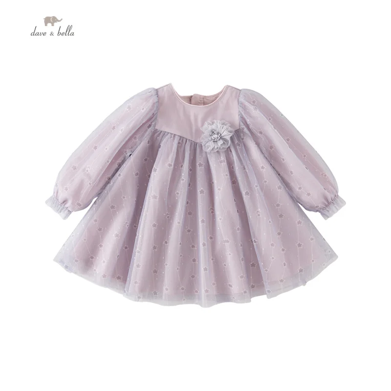 Dave Bella Girl's Dress Children's Autumn Princess Dress Charm Sweet Classy Lovely Fashion Party Outdoor DB3236241