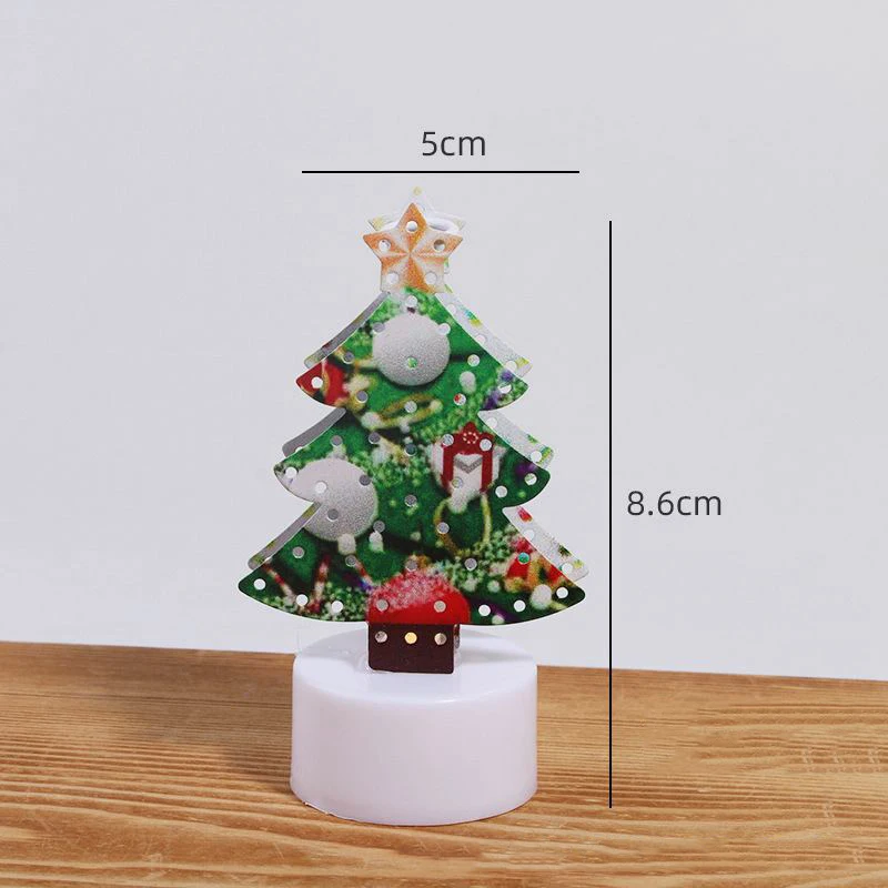 Merry Christmas Decoration LED Light Christmas Gifts Tree Santa Claus Snowman Candle Light Toy Kids Favor 2023 Xmas Party Gifts