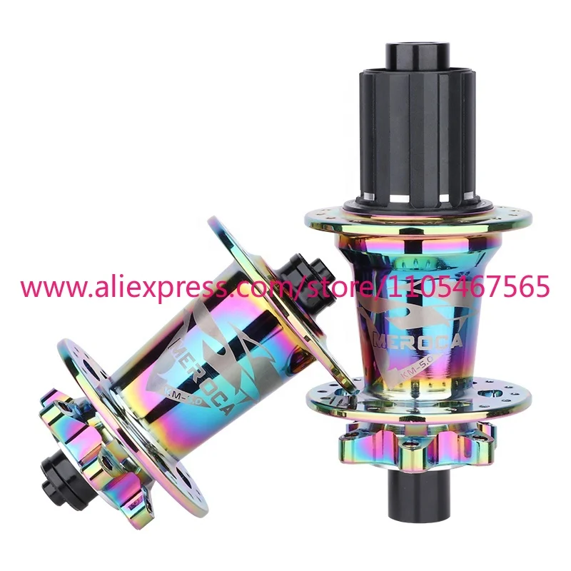 MEROCA 32 hole mountain bike disc brake hub quick release 6 jaw seal 5 bearing 8/9/10/11 speed rear/front wheel position