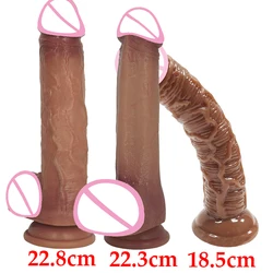 XS M L New Soft Dildo Realistic One-to-one Sex Toy Lesbian Silicone Suction Cup Big Dick Butt Plug G-Spot Vagina Stimulate