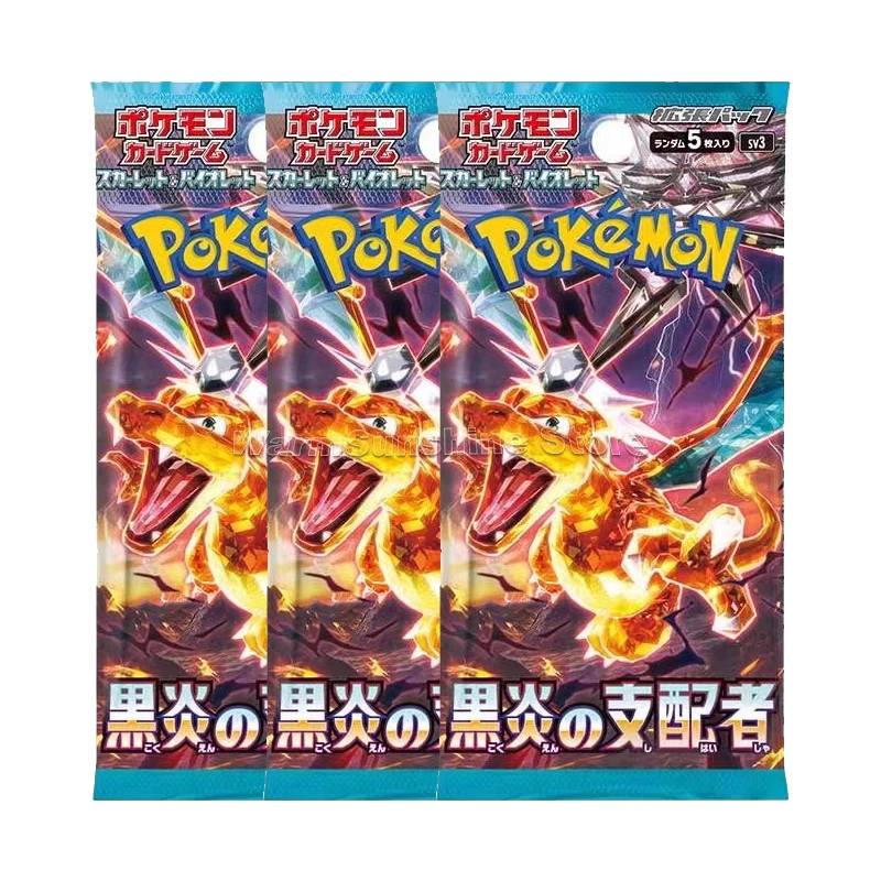 Original Pokemon Card PTCG Japanese Edition Series SV3 Anime Game Trading Cards Booster Packs Children Christmas Birthday Gifts