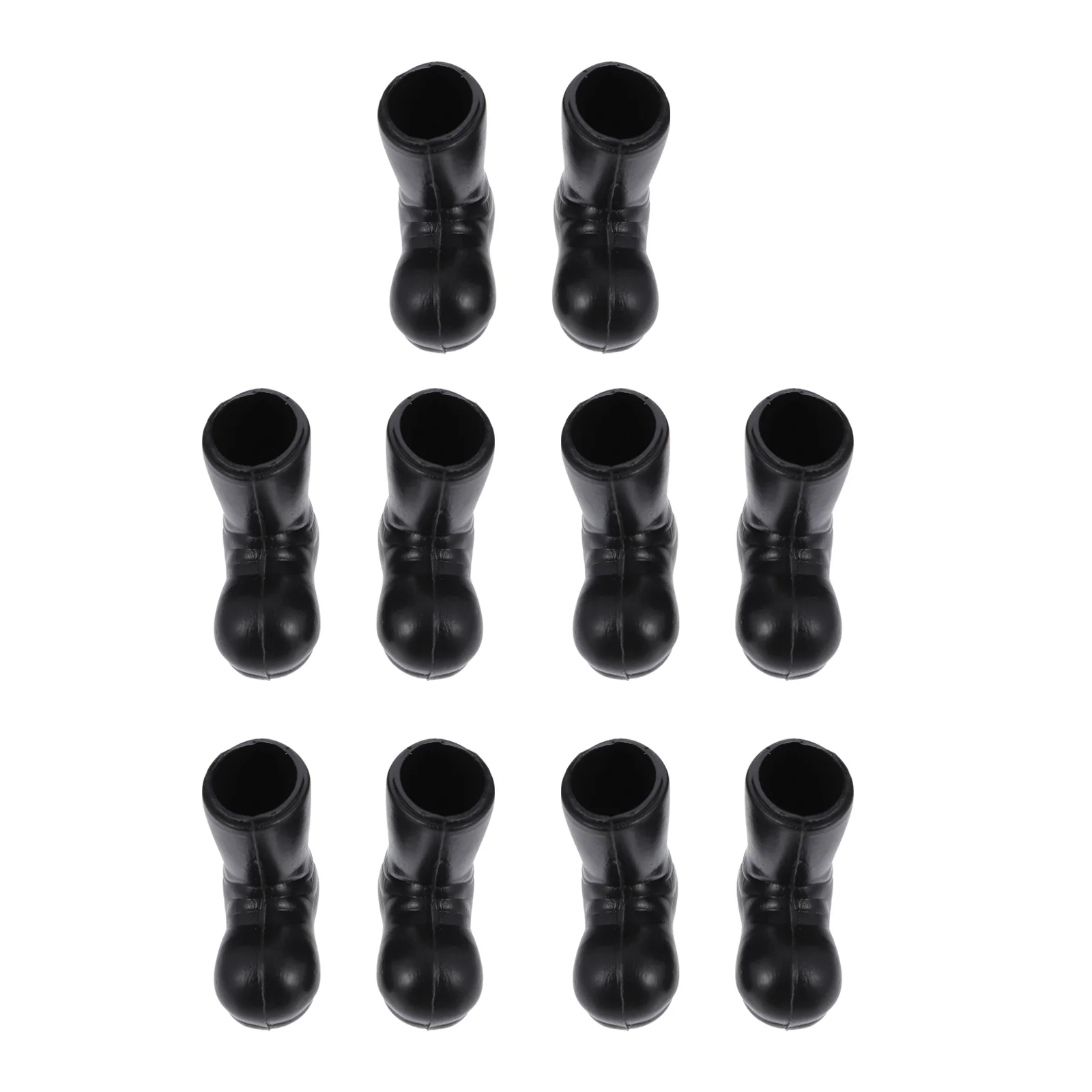 

5 Pairs Mini Boots Exquisite Shoes Xmas Christmas Decor Miniature Adornments Models House Ornaments The Decorative Toy