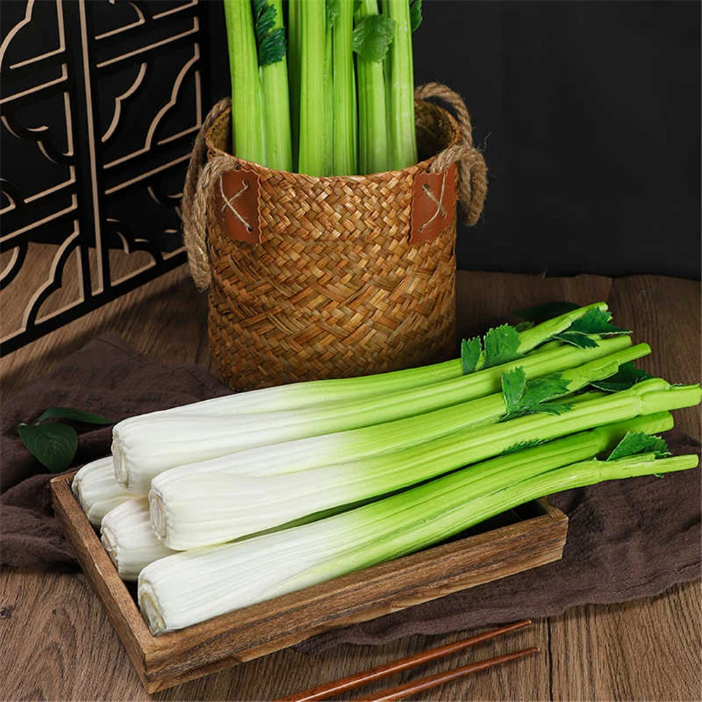 

types of fake vegetables dining room Kitchen cabinet hotel restaurant store shop decor simulation celery vegetables artificial