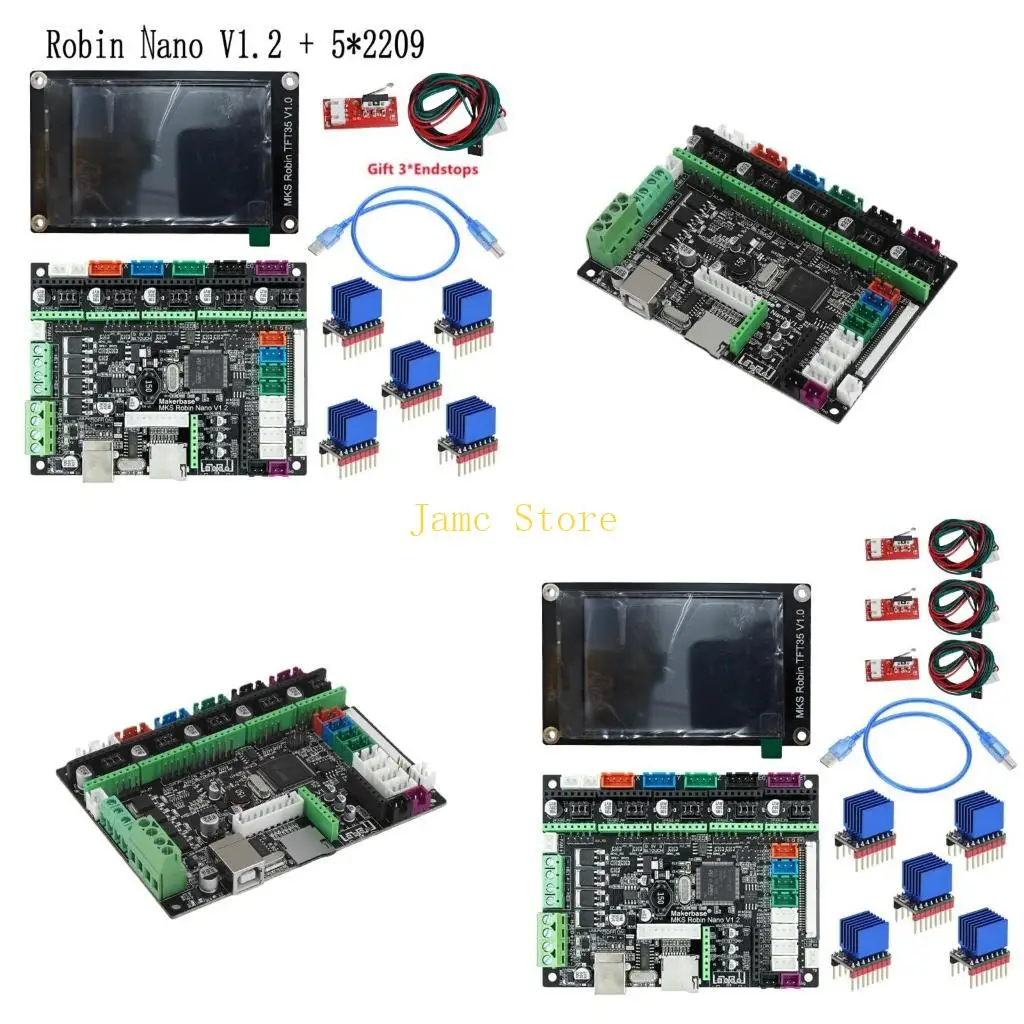 

LX0B MKS Robin NanoV1.2 32Bit Control Board 3D Printer Parts TFT Screen STM32 WIFI