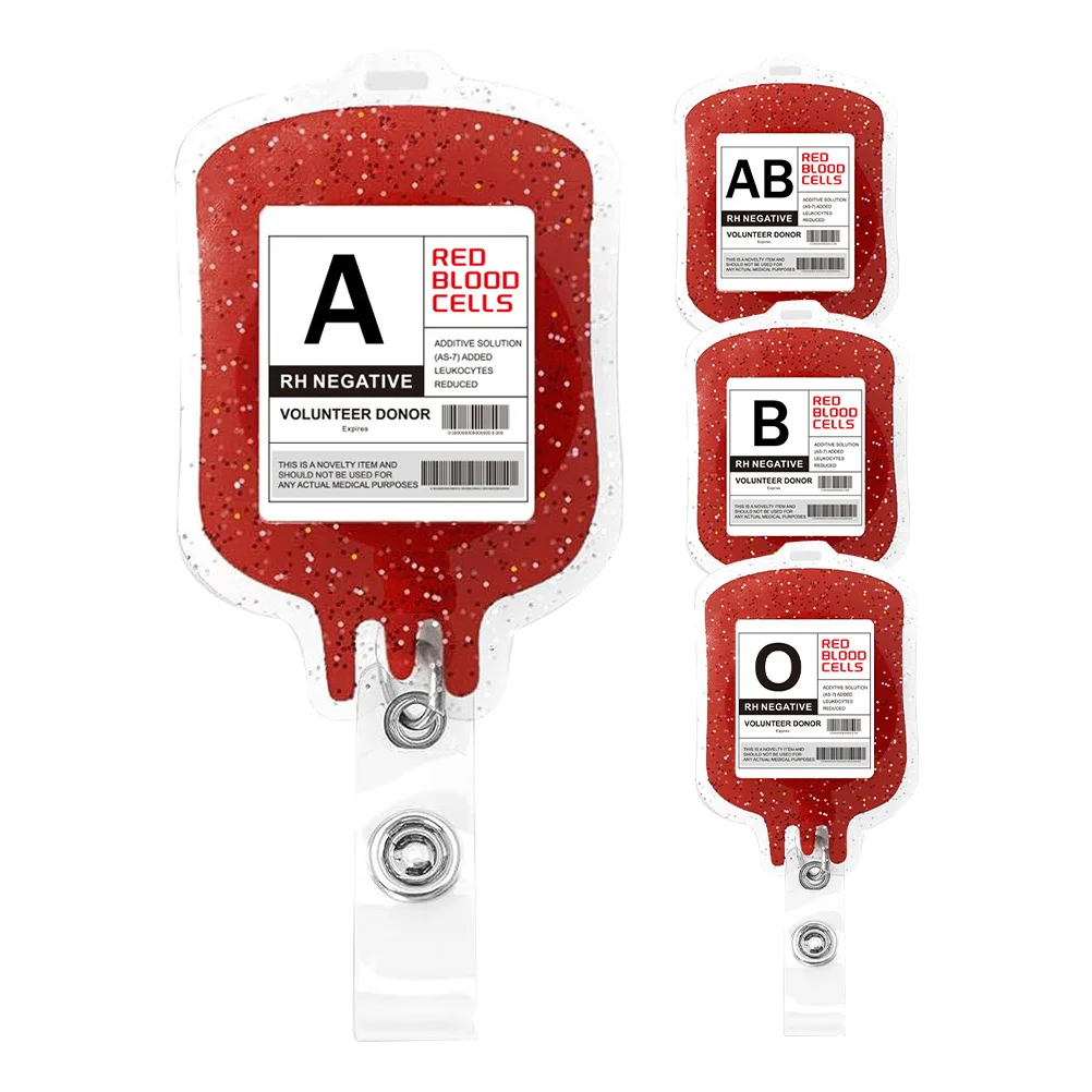 

4Pcs Stylish Retractable Badge Reel Glitter Design for Nurses Doctors Medical Id Cards Work Badges Badge Reel