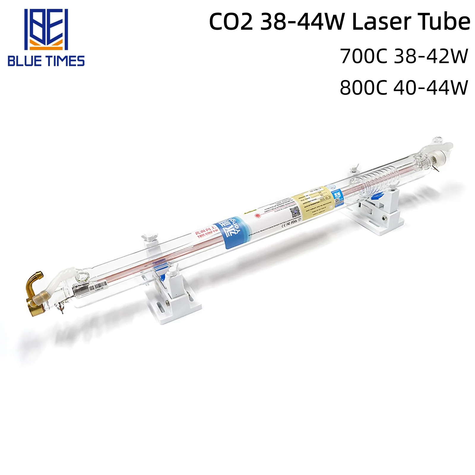 أنبوب ليزر ثاني أكسيد الكربون الطبي من بلوتوث 38-44 وات أنبوب زجاجي Length700/800 مم قطر 50 مم عمر الخدمة 1000-5000 ساعة أنبوب ليزر à CO2 #6