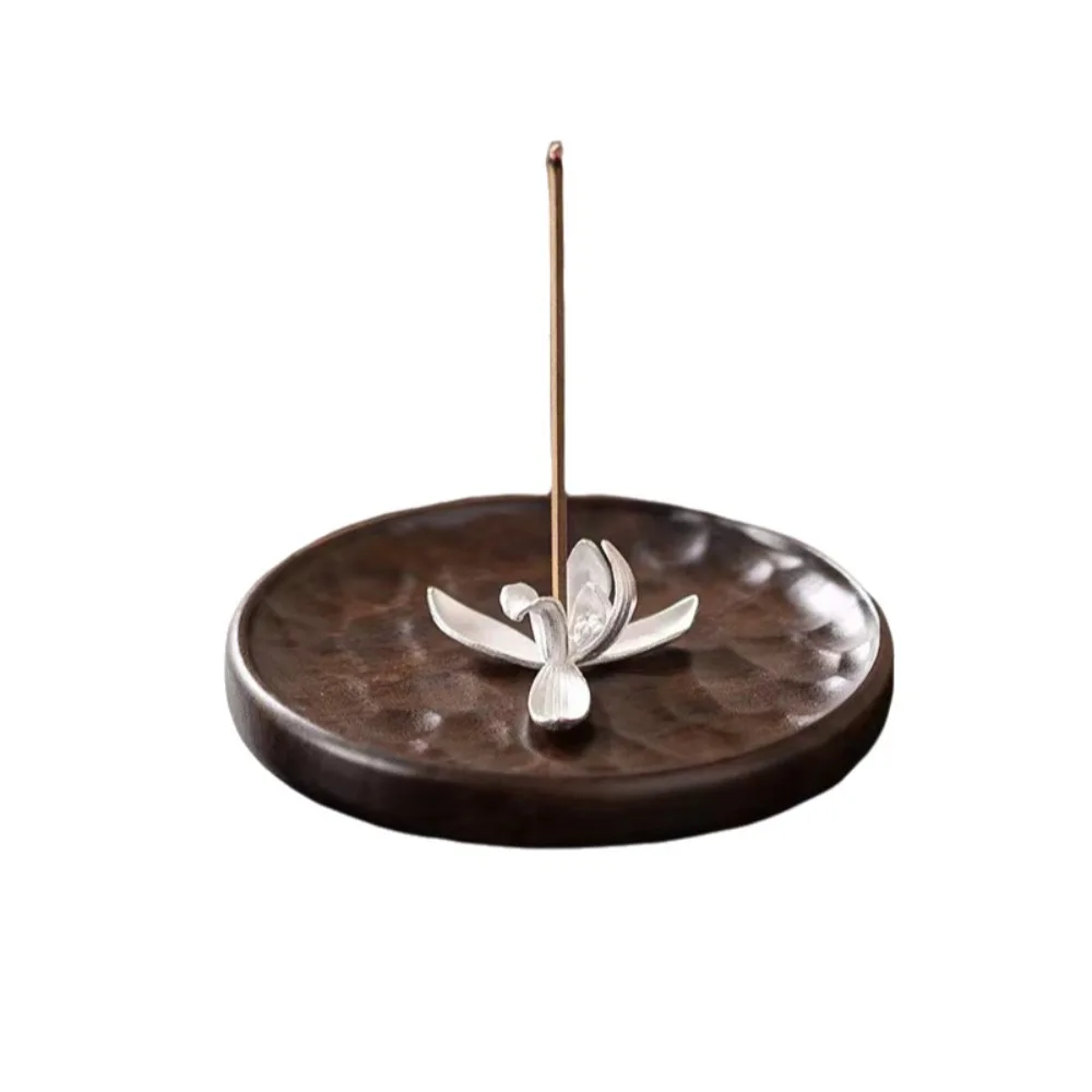 

Creative Wooden Boat Incense Holder Retro Handmade Incense Burners Portable Decorative Meditation Incense Burners Yoga