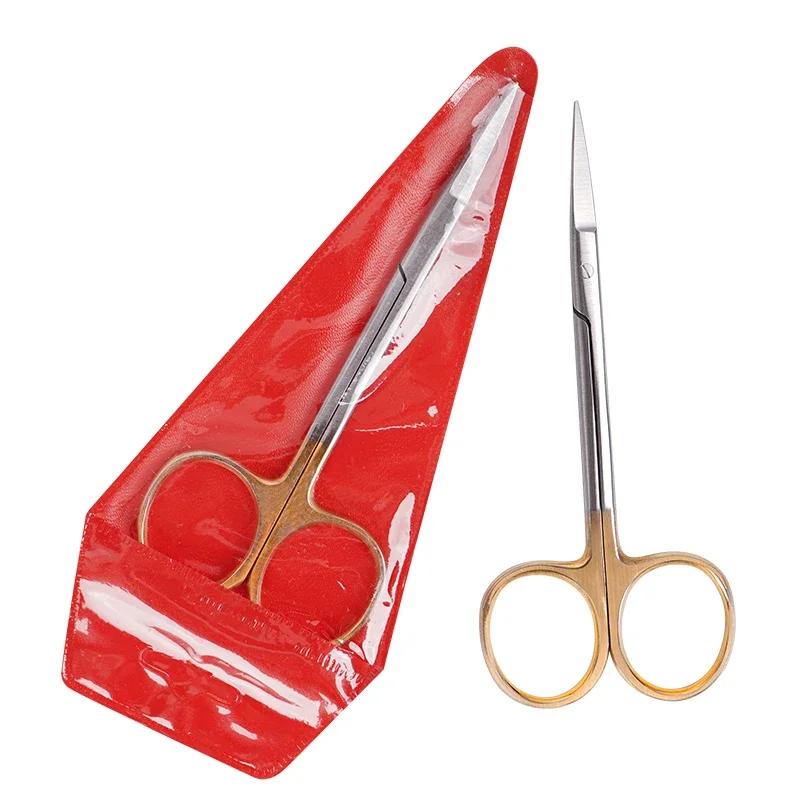 1Pcs Stainless Steel Dental Surgical Scissors Straight/Curved Tip 11.5cm Surgical Forcep Dentist Tools Dentistry Instrument