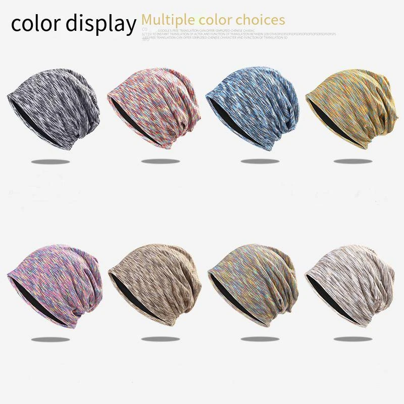 New Hats For Men And Women Four Seasons Fashion New Color Pullover Hat Soft Breathable Knit Hat Western Fashion Joker Pile Hat