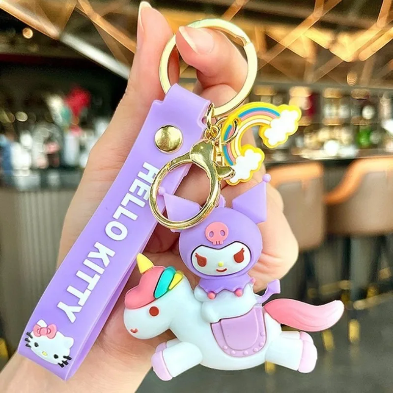 Sanrio единорог мультяшный брелок милый Hello KT кукла-кошка школьный портфель кулон брелок Мелодия автомобильный брелок аксессуары кулон