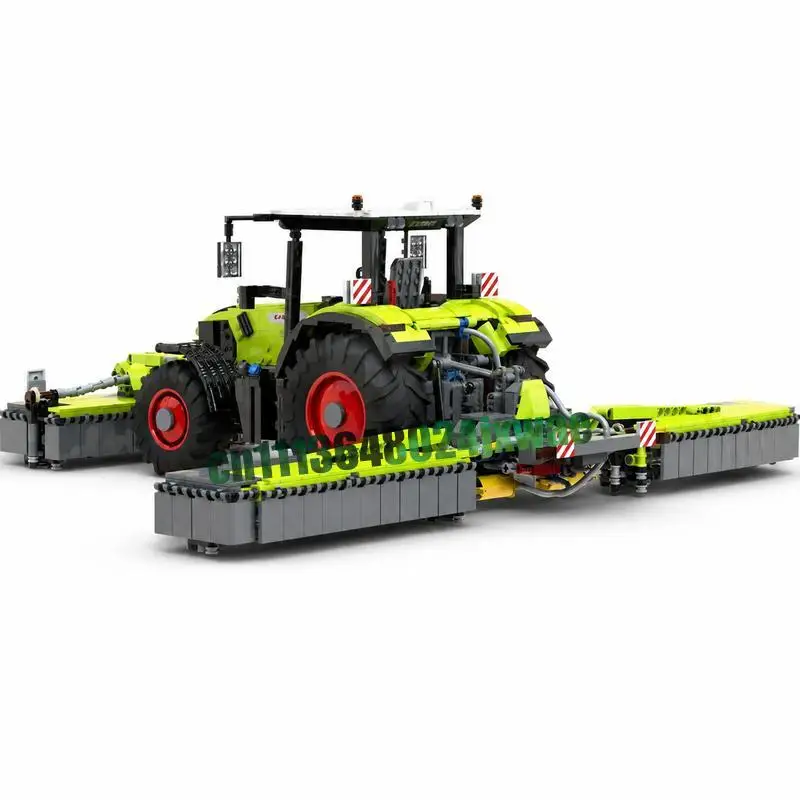 973PCS Farm Lawn Mower Agricultural Attachment Machinery Custom Building Blocks Assembly Educational Collection Festival Gifts