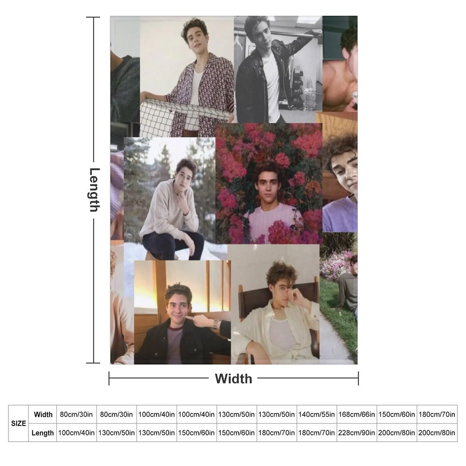 Joshua Bassett pic collage Throw Blanket Quilt Sofa Throw Designers Blankets For Baby Warm Large Blankets