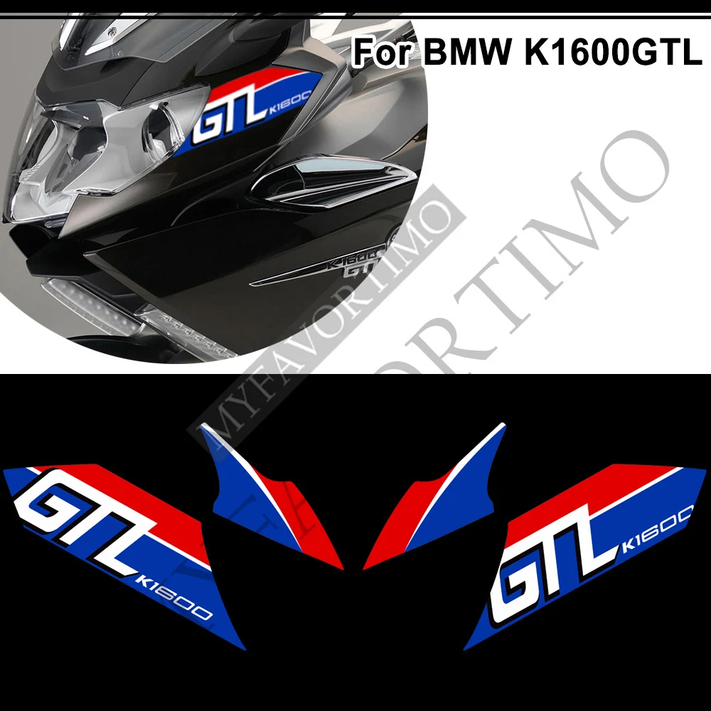 ل BMW K1600GTL K1600 K 1600 GTL خزان للدراجة النارية وسادة النفط عدة الركبة خدش حامي ملصقات الجسم هدية غطاء الشارات