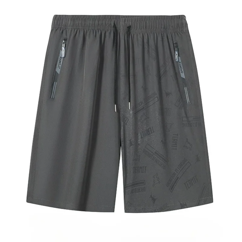 High Quality Novelty Water Sensitive Hidden Print Men Swim Trunks with Zipper Side Pockets Knee-Length Surfing Beach Outdoor