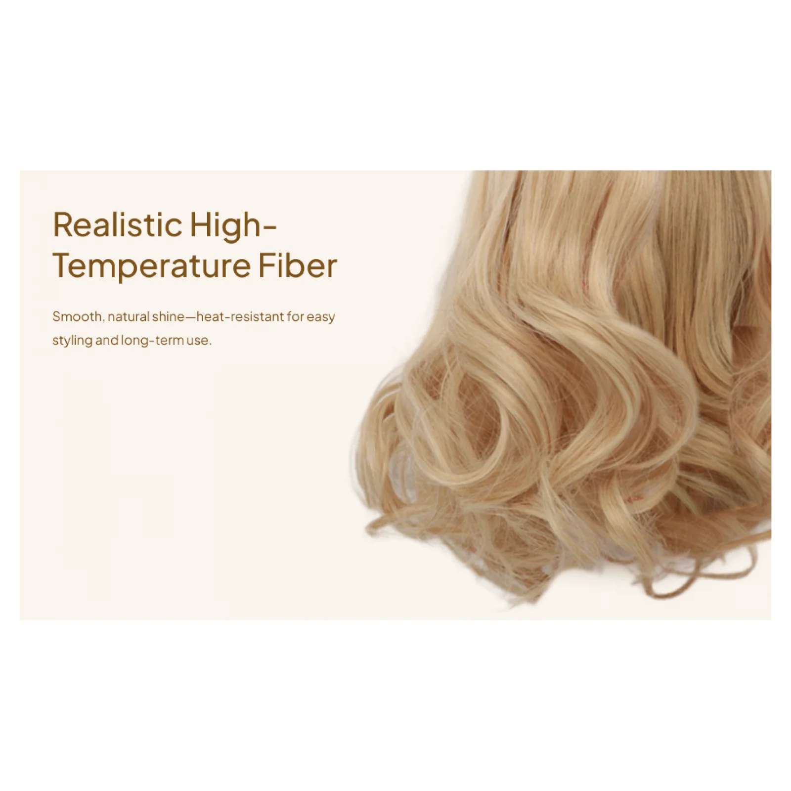 BJD دمية شعر مستعار شعر مستعار دمية استبدال مجعد اليدوية ارتفاع درجة الحرارة الحرير