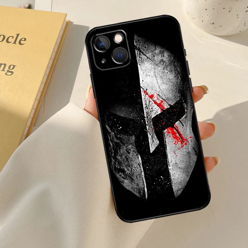 Spartan Phone Case For iPhone 13 12 11 14 15 16 Pro Max Case For iPhone XR X XS Max Plus Coque Capa