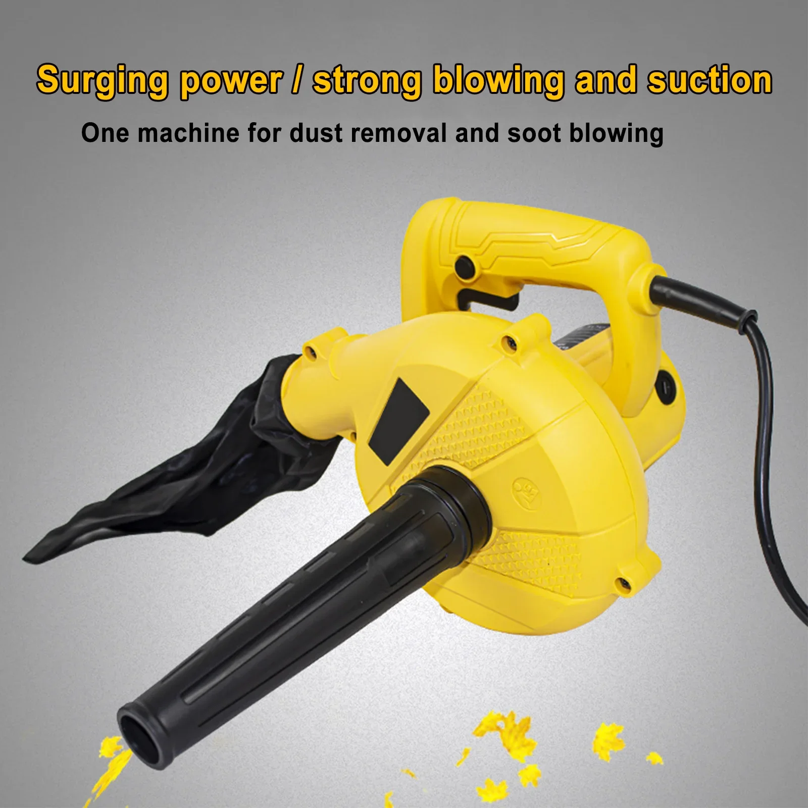 Electric Air Blower Dust Cleaner Industrial Blowing and Suction Machine Adjustable High Power Blade Leaf Blower Tools