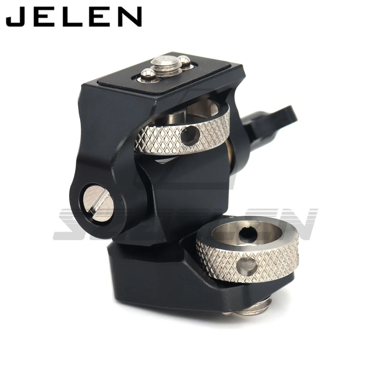 

NATO Clamp, Cold Shoe 3/8 1/4 screw DSLR Monitor Mount for ARRI Mount, 180° Tilt and 360° Swivel Support for Camera Cage Rig