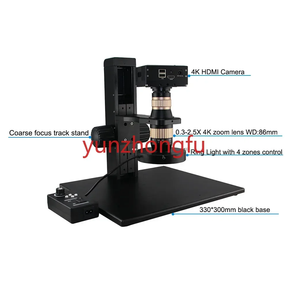 For FM03254K 14X To 120X Ultra 4K High-Definition Camera Electronic Digital Microscope