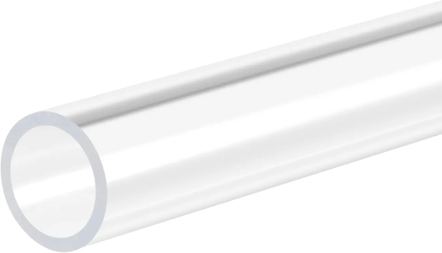 

2pcs Naxilai Acrylic Pipe Rigid Round Plastic Clear Tube 44mm ID 48mm OD 305mm(12") for Lamps and Lanterns, Water Cooling System