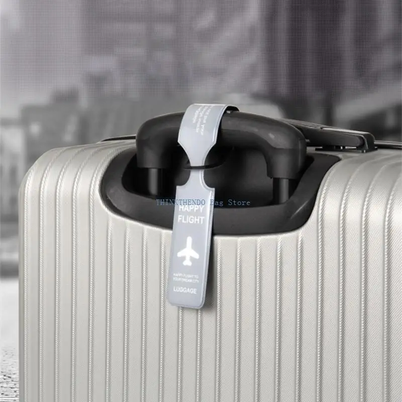 

340D Stylish Letter Print Suitcase Label Luggage Tags Travel Accessories Name Address