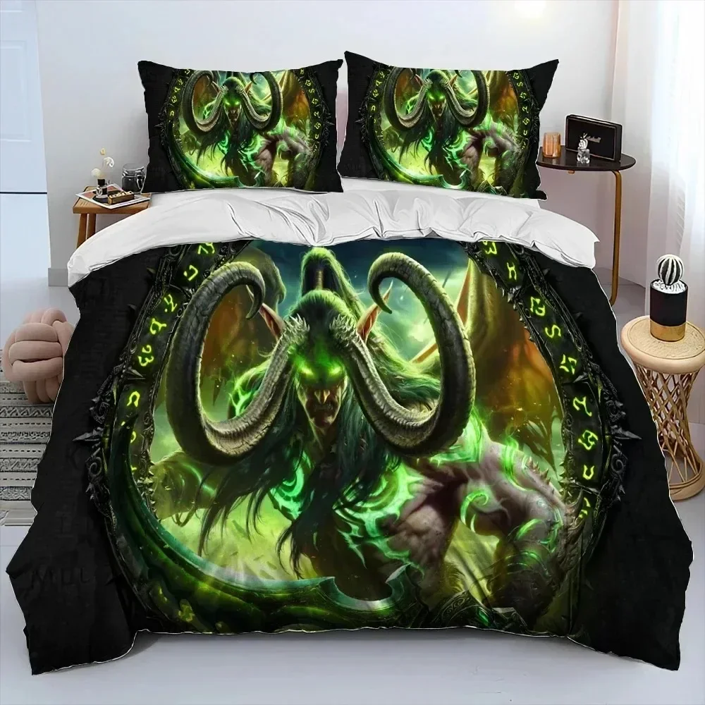

3D Print Game World Warcraft WOW Printed Bed Set Duvet Cover Pillowcase Bedding Set Linen Sheet Quilt Cover Full Queen King Size
