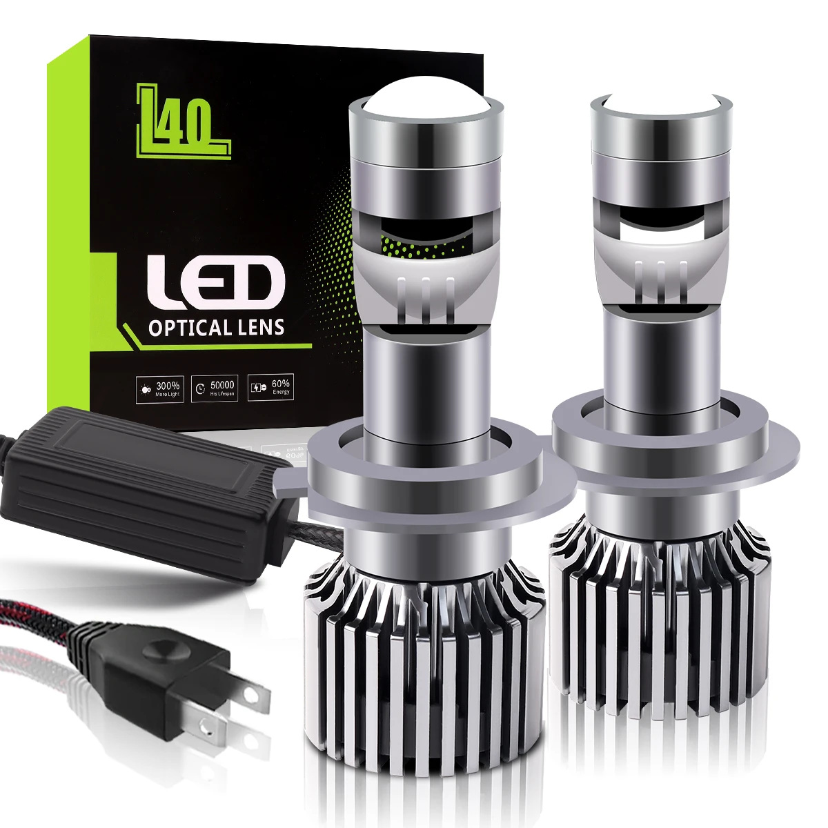 

H4/9003/HB2 LED Headlight Bulb Mini Lens Car Headlamp H7 H11 H9 H8 9005/HB3 9006/HB4 12V 80W 8000LM