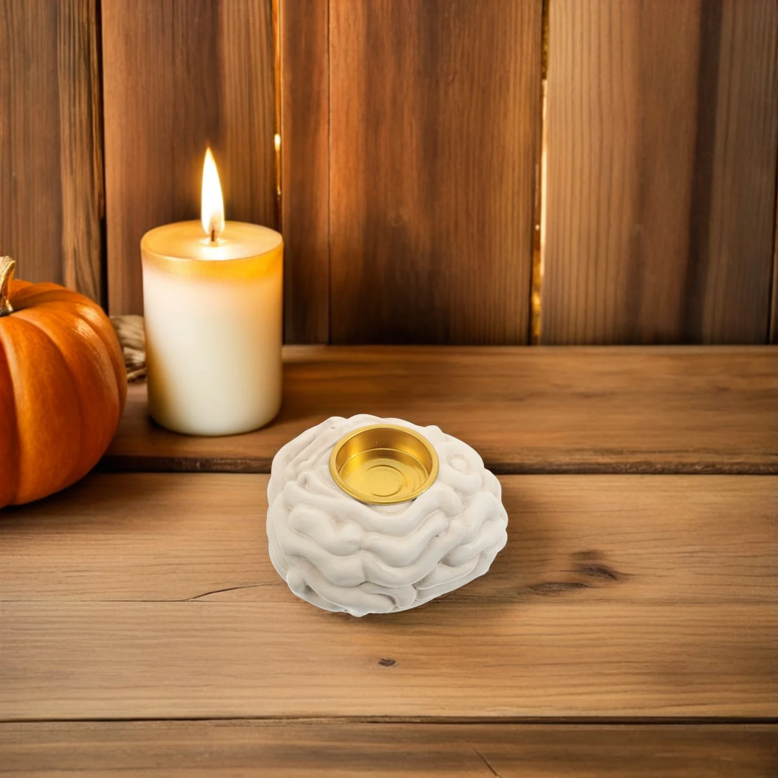 

Realistic Human Brain Halloween Holder Vintage Decorative Scary Prop for Haunted House Tabletop Haunted House Props