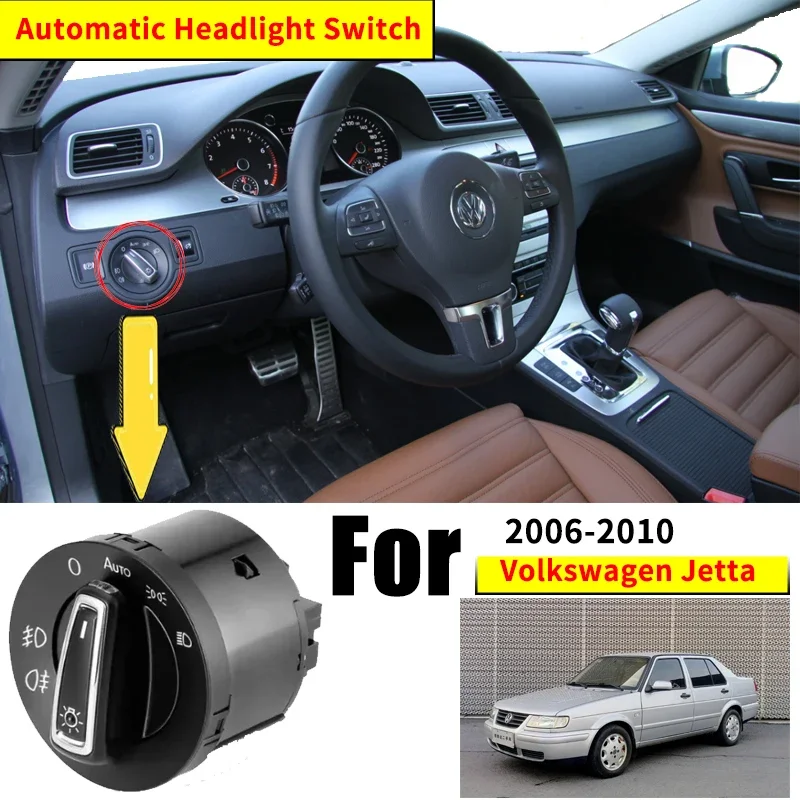 

Headlight Automatic Switch For Volkswagen VW Jetta A5 MK5 Bora GLI Vento 2006 2007 2008 2009 2010 Car Accessories Auto Interior