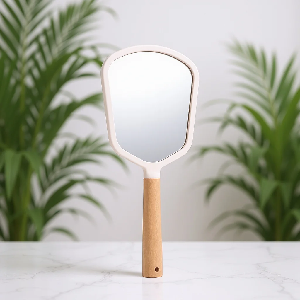 1 قطعة ماكياج محمول باليد عالي الدقة بيضاوي الشكل محمول للسفر للجنسين للاستخدام اليومي